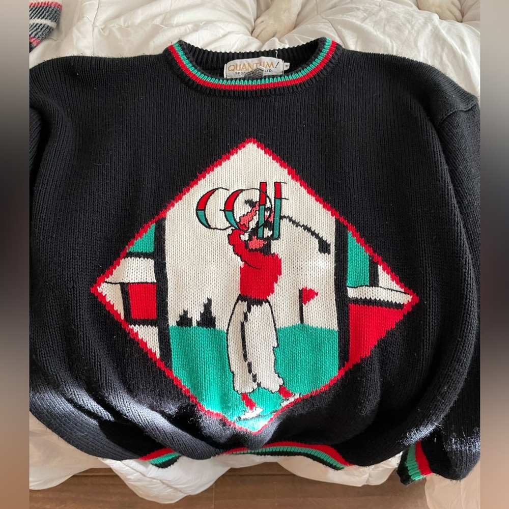 Rare Vintage Golf Sweater